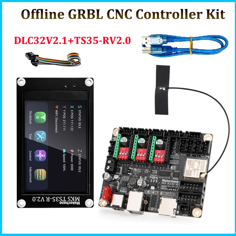 Makerbase MKS DLC32 V2.1 32Bit - đánh giá và giá Grbl 32 Bit Control Board Offline Display